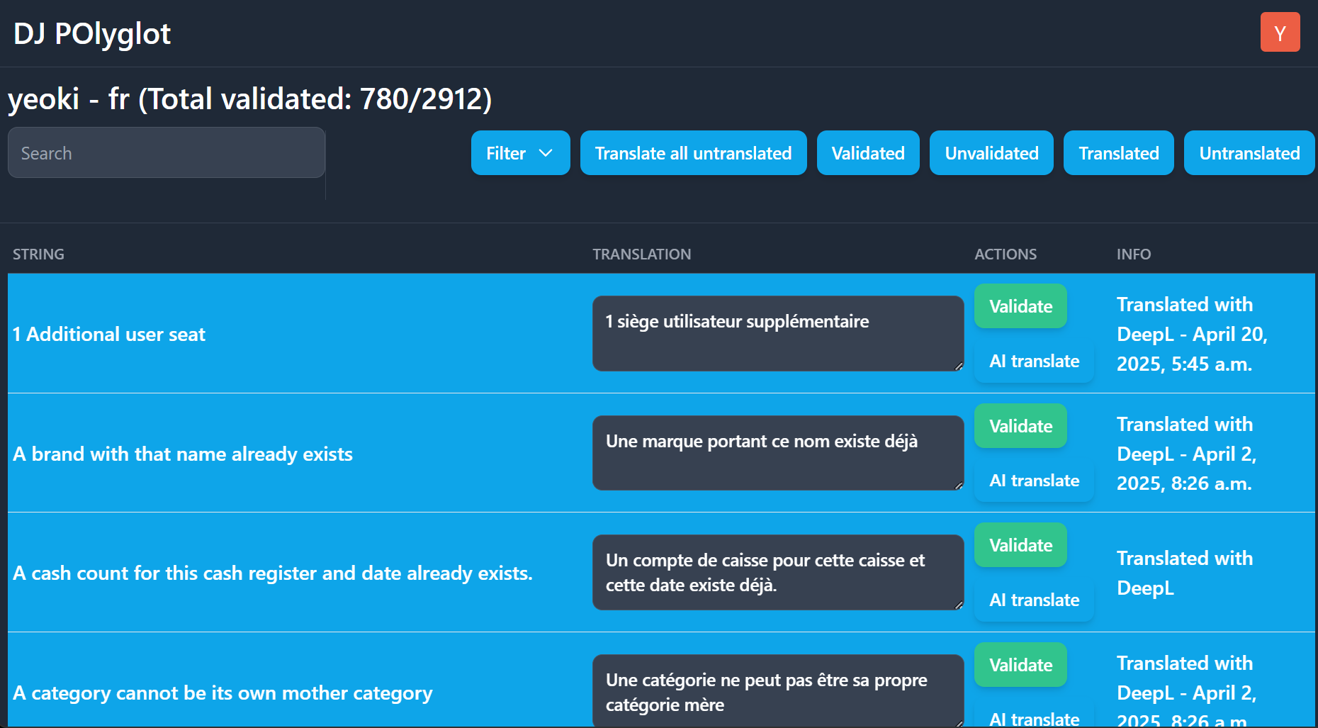 DJ-Polyglot UI